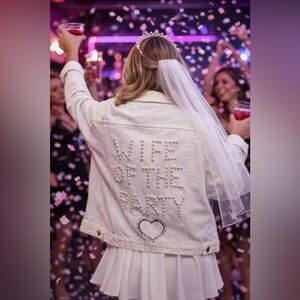 Wife Of The Party Oversized Denim Jean Jacket S M